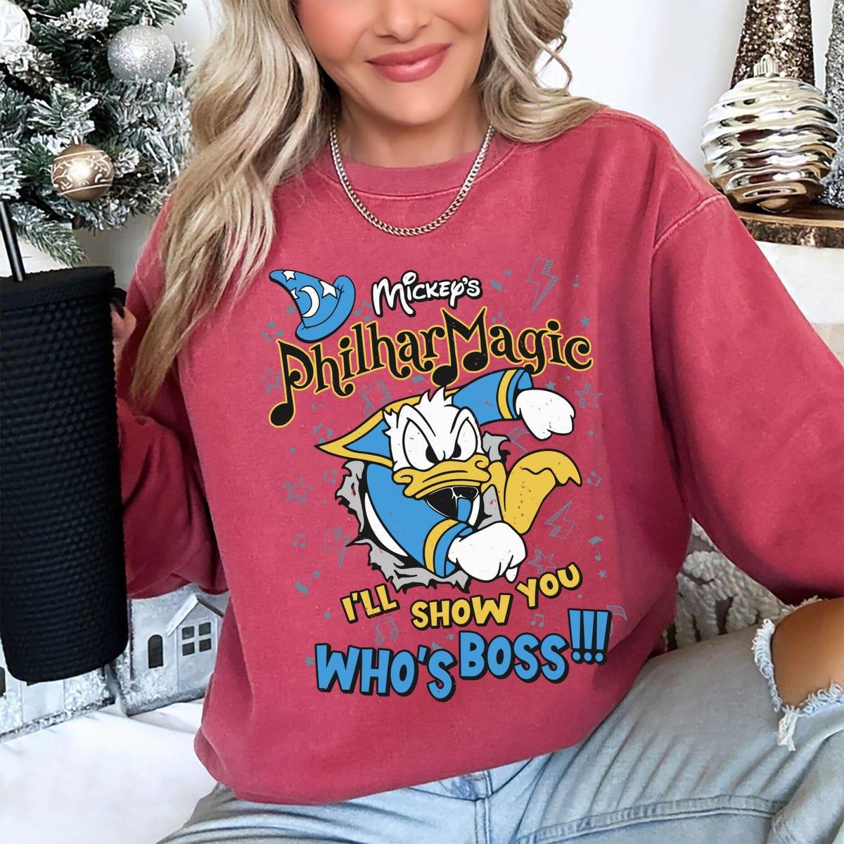 Retro Disney Mickeys Philhar Magic Donald Ill Show You Whos Boss Shirt 1