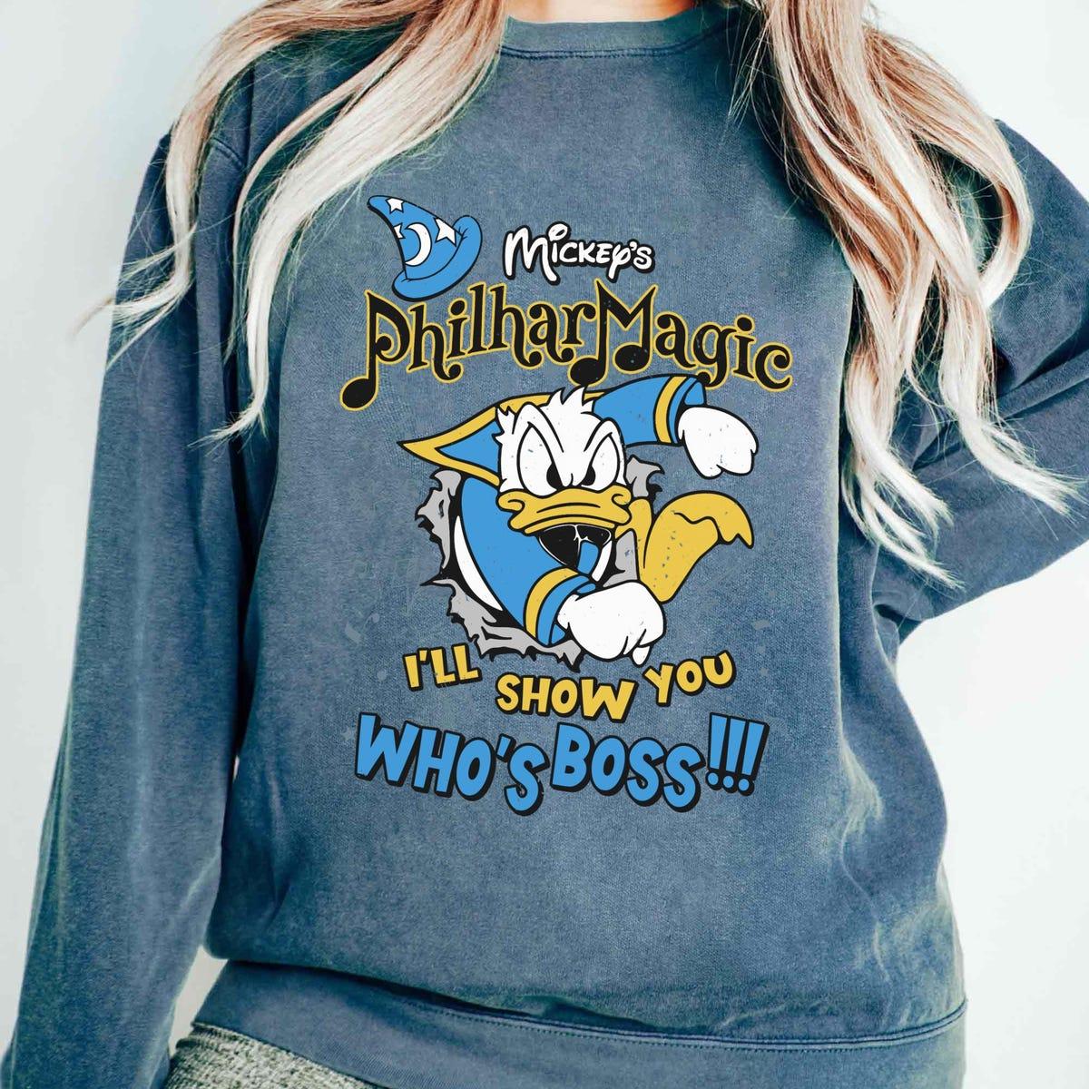 Retro Disney Mickeys Philhar Magic Donald Ill Show You Whos Boss Shirt 2