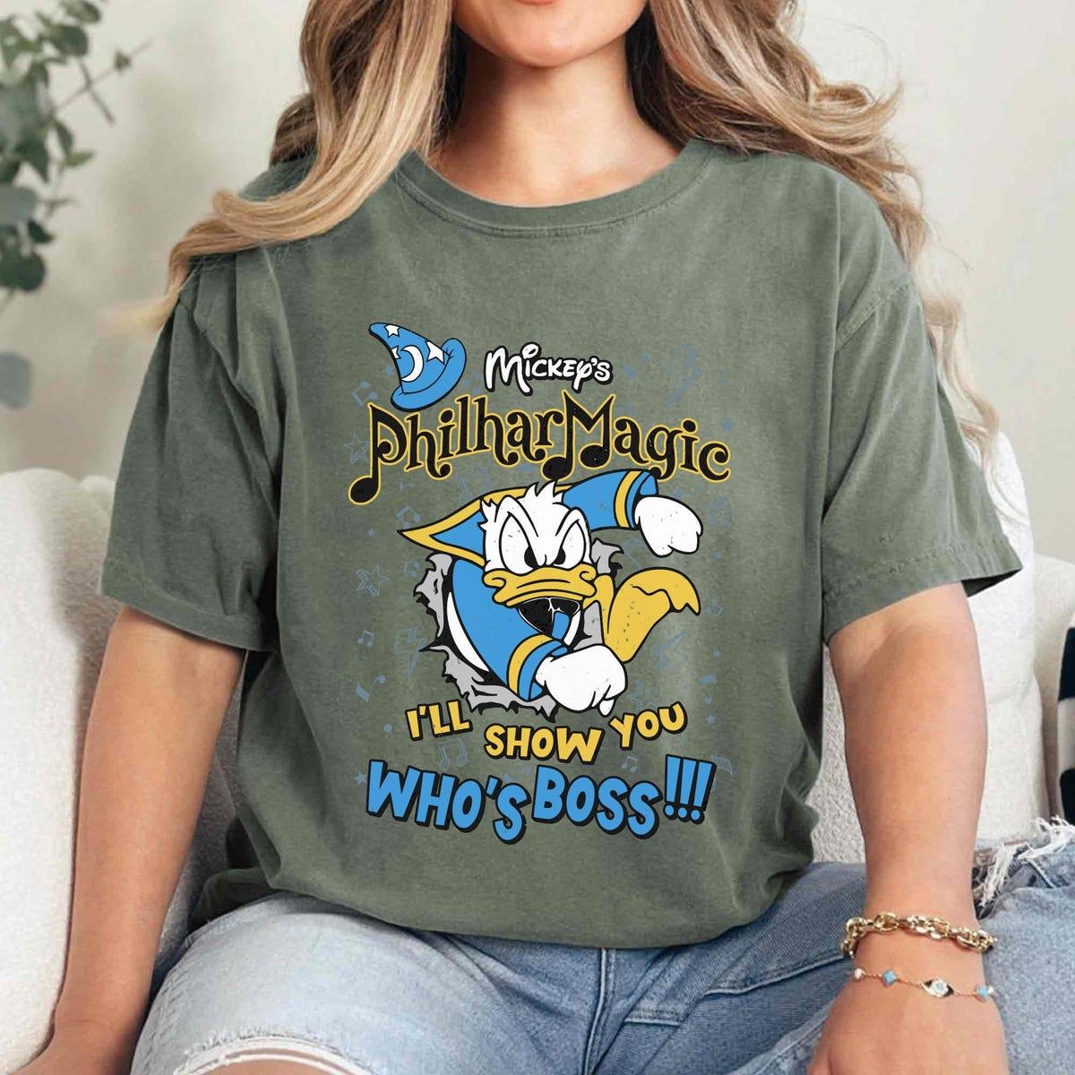 Retro Disney Mickeys Philhar Magic Donald Ill Show You Whos Boss Shirt 4