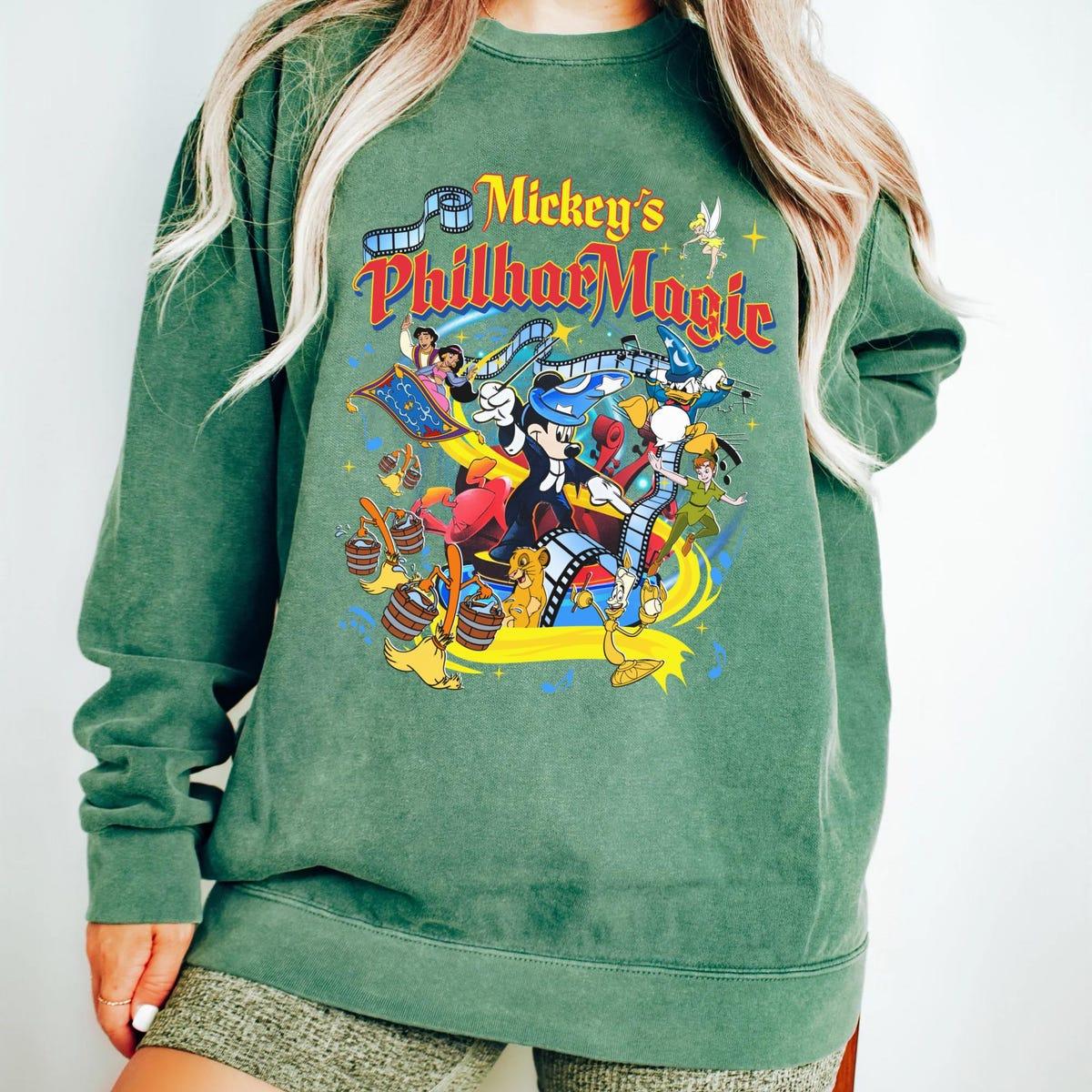 Retro Disney Mickeys Philhar Magic Mickey Fantasia Sorcerer Shirt 6