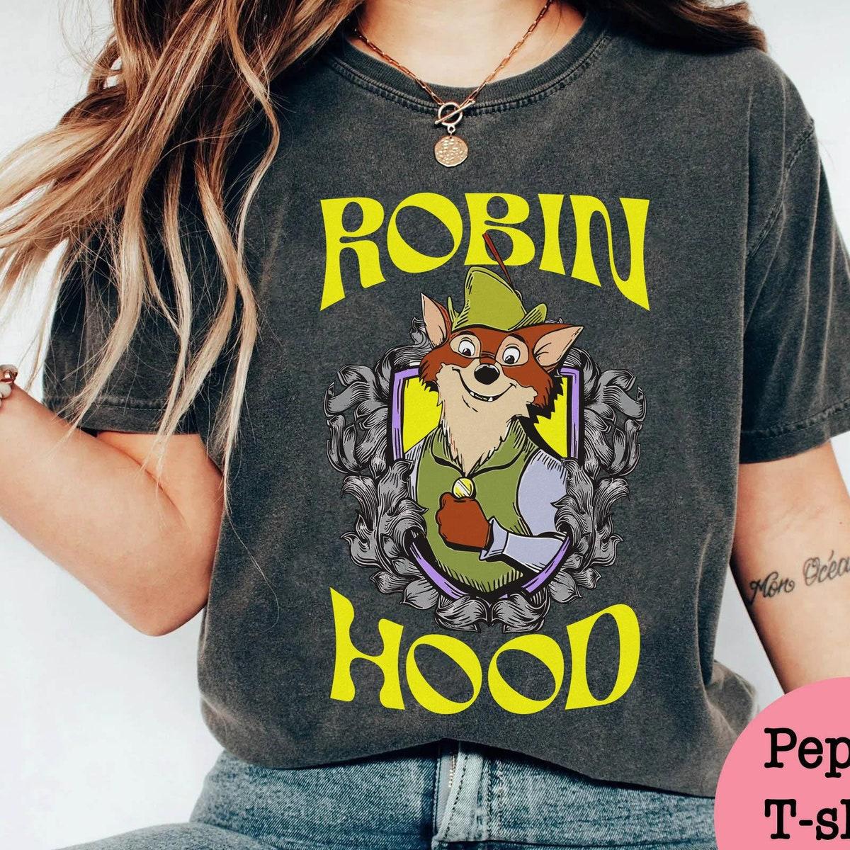 Retro Disney Robin Hood And Maid Marian Couple Shirt 2