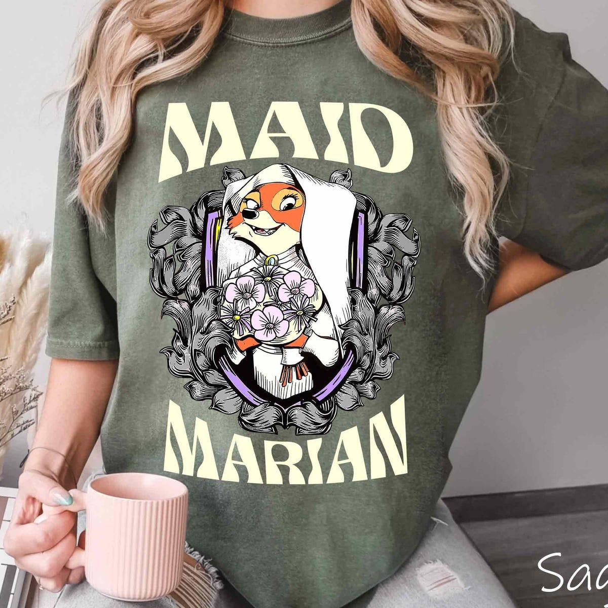 Retro Disney Robin Hood And Maid Marian Couple Shirt 3