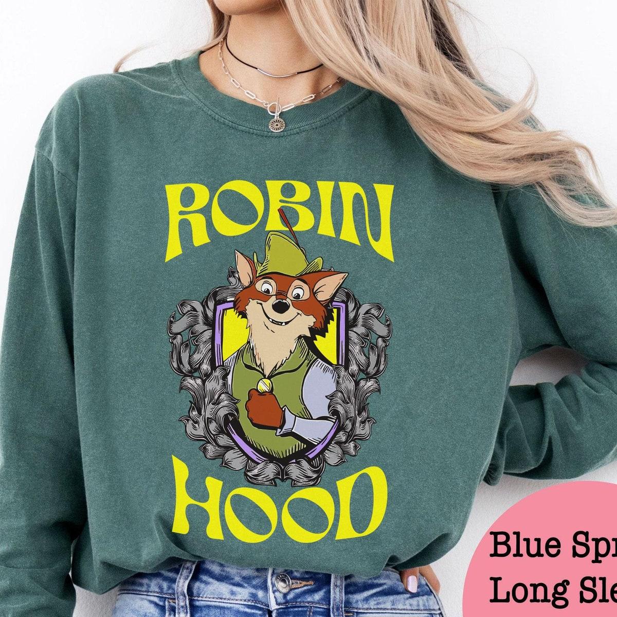 Retro Disney Robin Hood And Maid Marian Couple Shirt 4