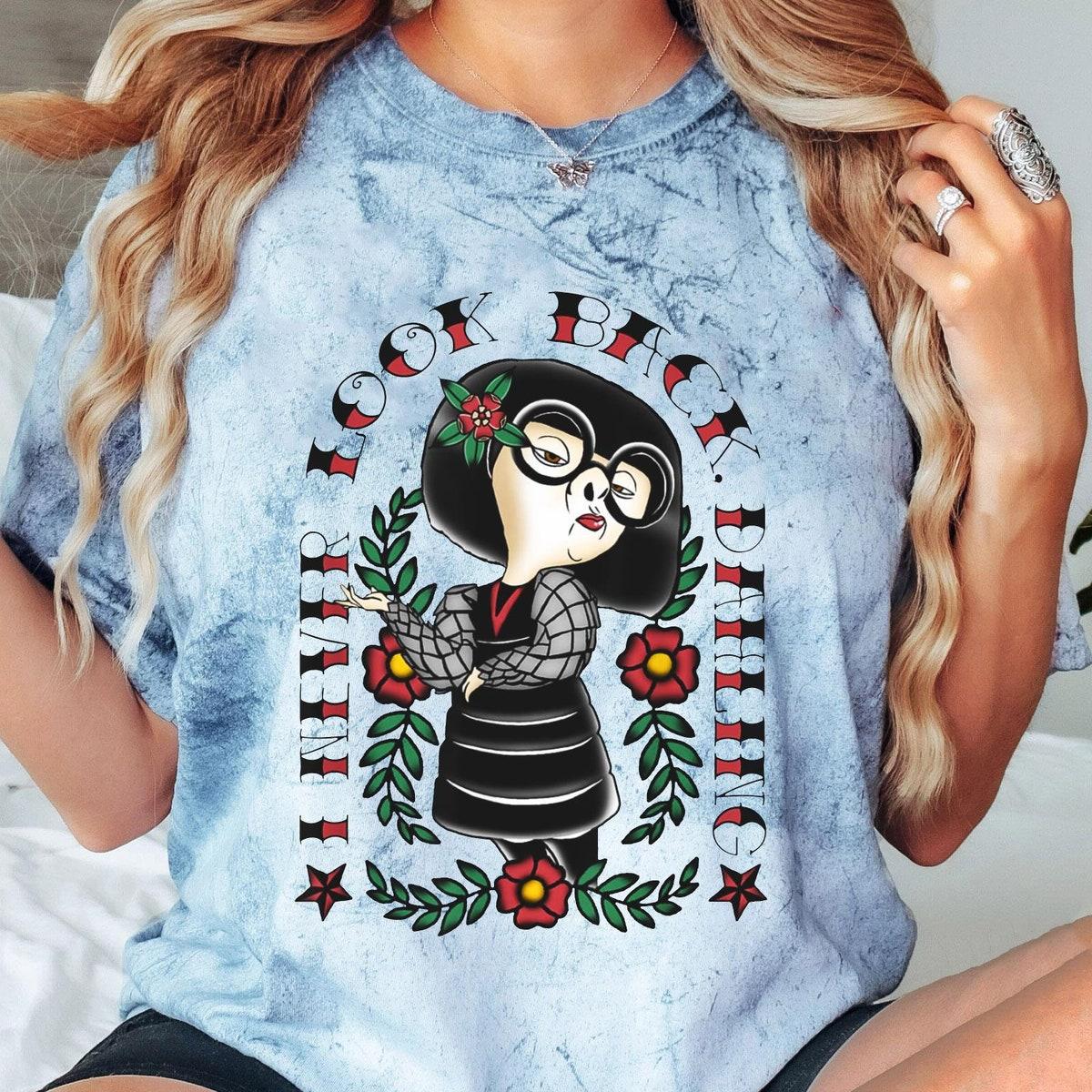 Retro Edna Never Look Back Darling Disney Incredibles Shirt 5