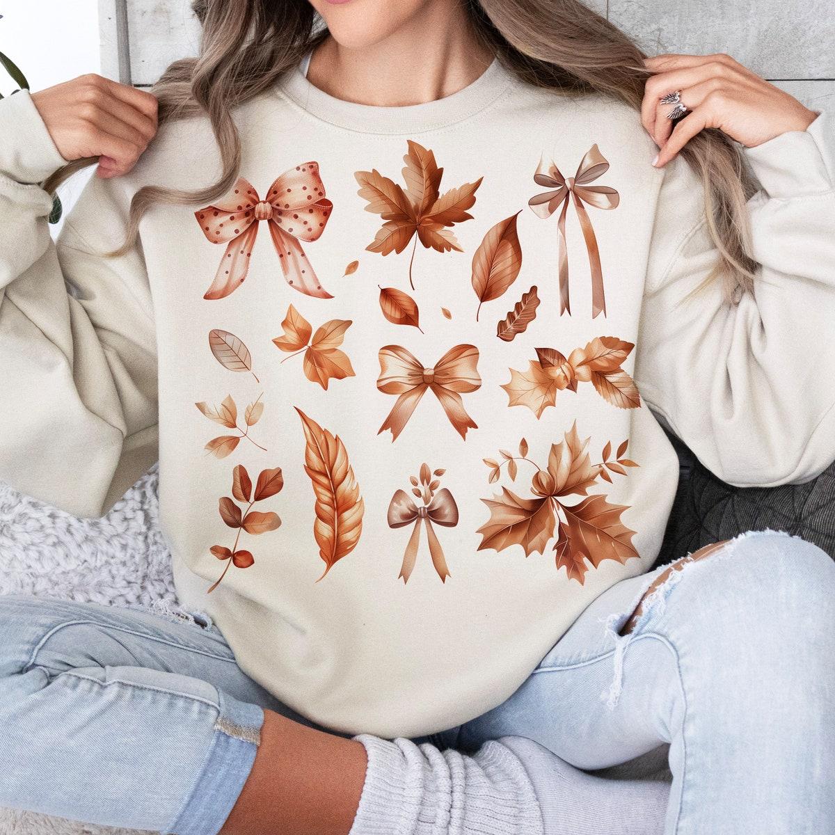 Retro Fall Pumpkin Bow Shirt 2