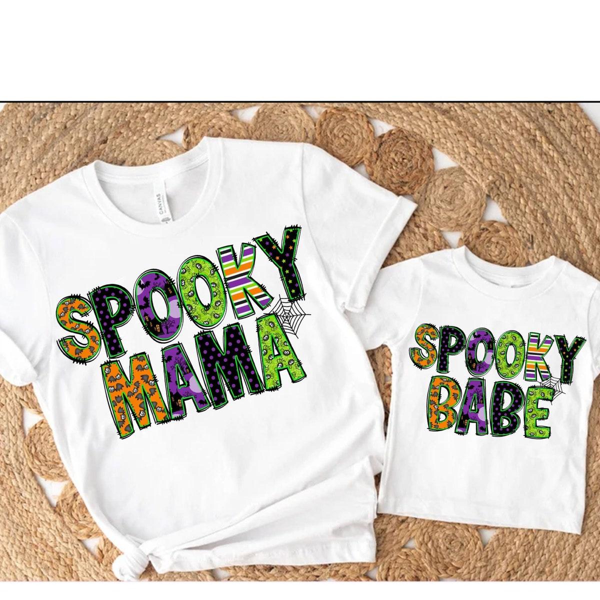 Retro Halloween Mama Mini Shirt 1