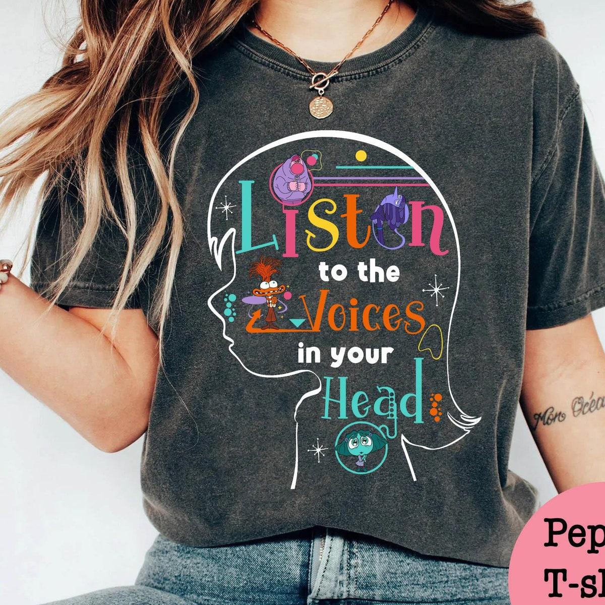 Retro Inside Out Riley Listen To The Voices In Your Head Shirt 1