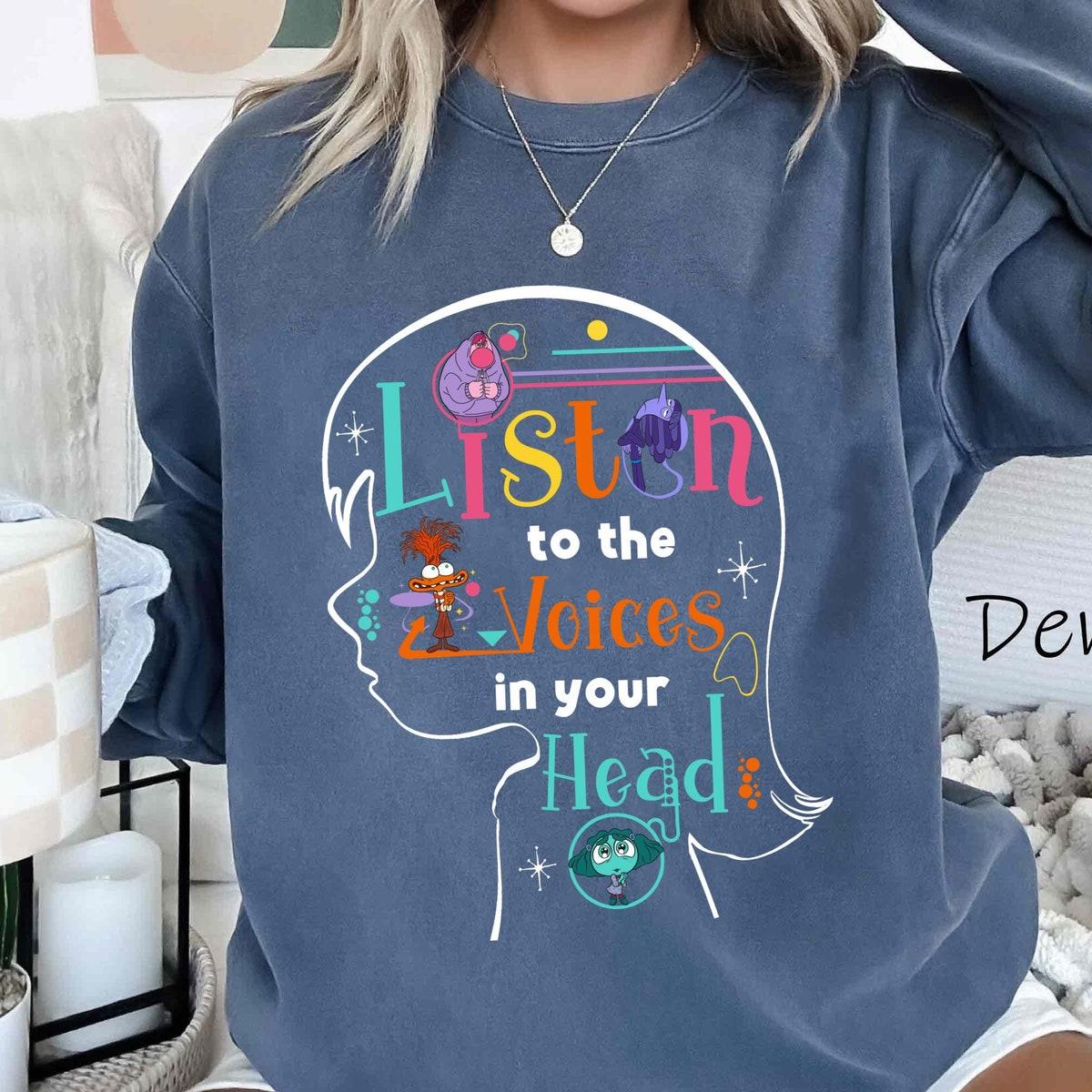 Retro Inside Out Riley Listen To The Voices In Your Head Shirt 5