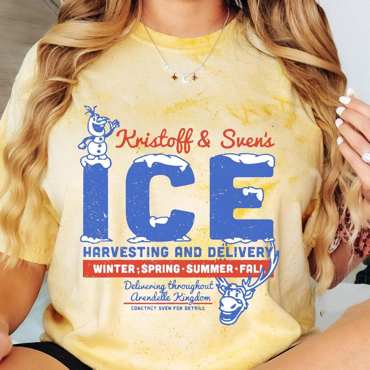 Retro Kristoff And Sven's Ice Harvesting And Delivery Blast Shirt 2