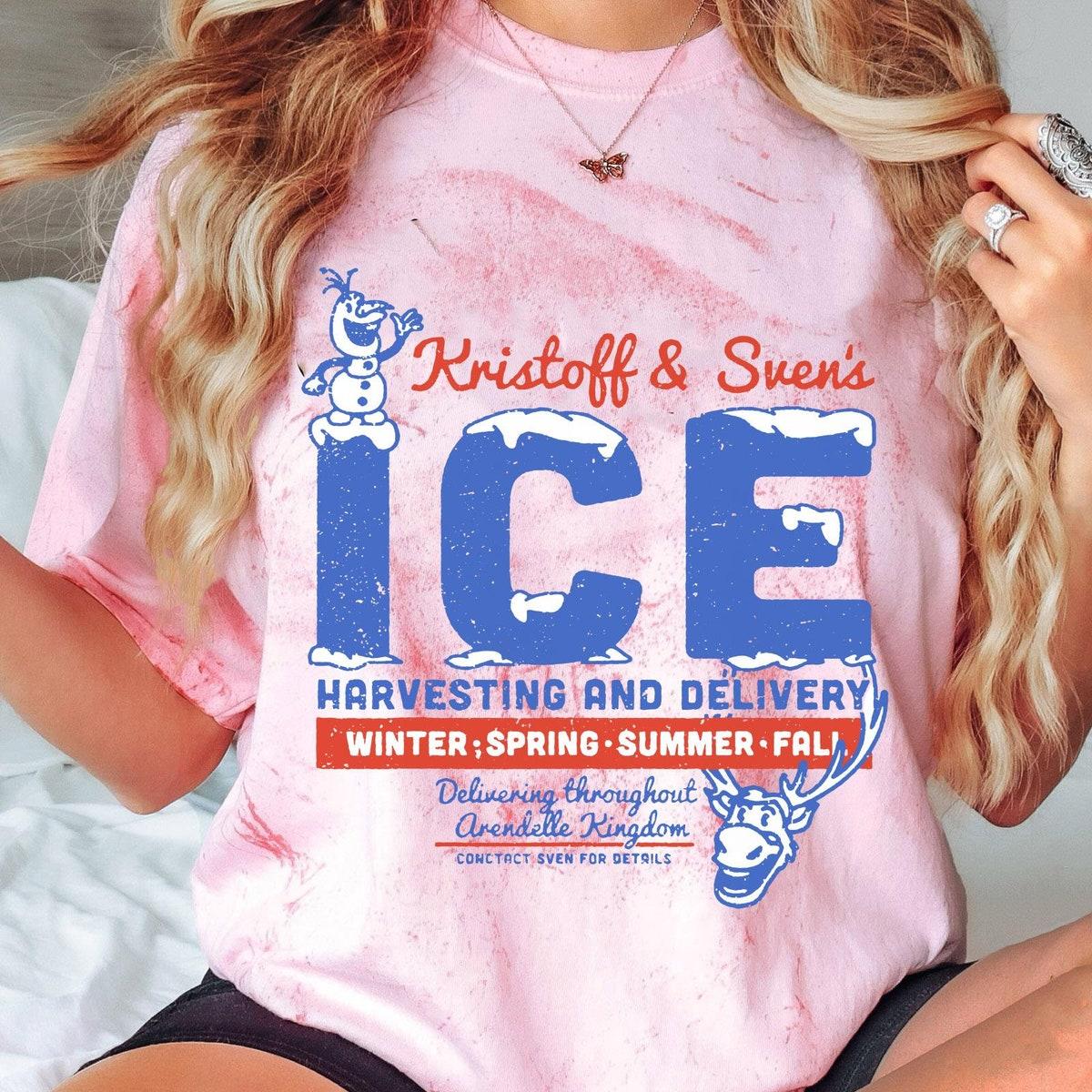 Retro Kristoff And Sven's Ice Harvesting And Delivery Blast Shirt 3