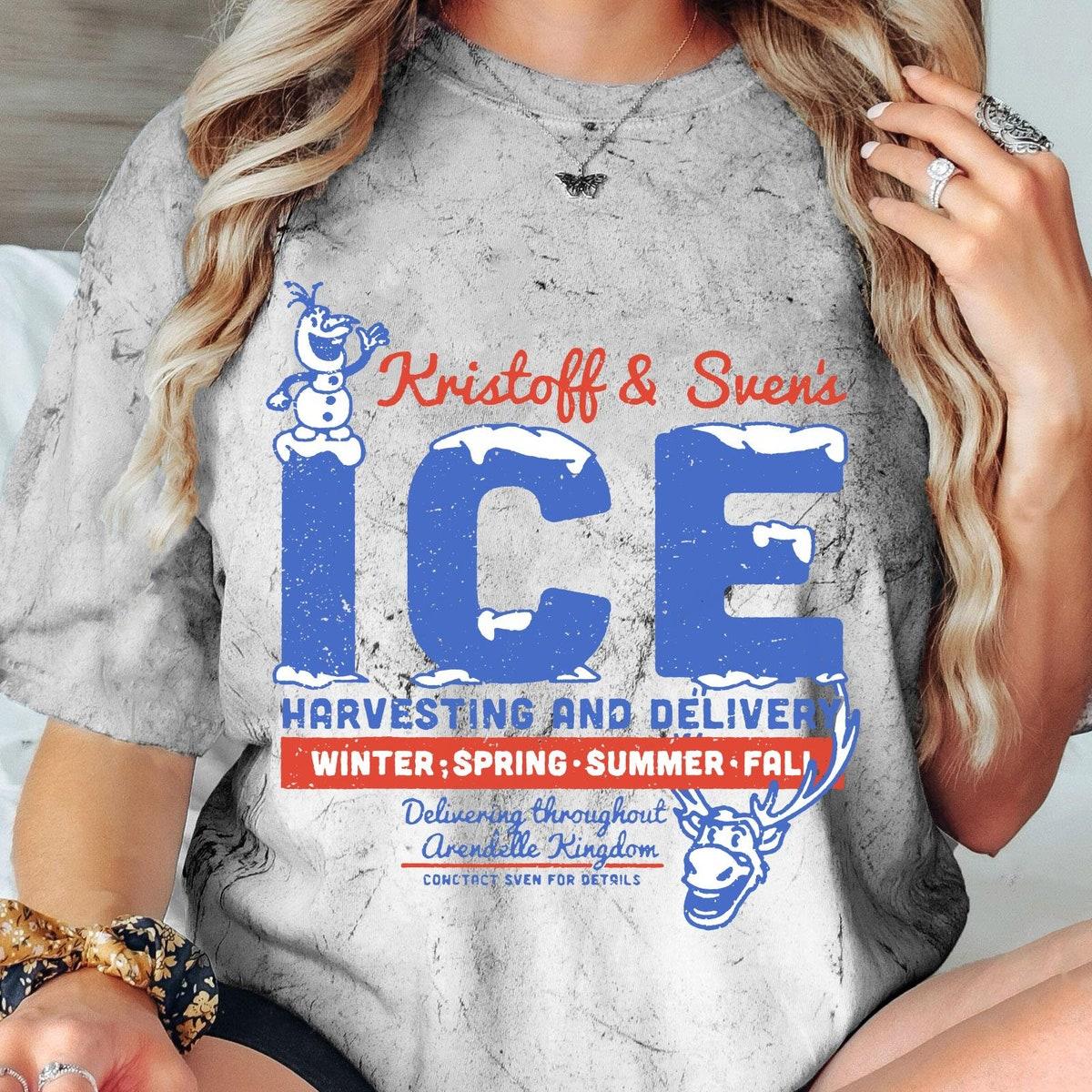 Retro Kristoff And Sven's Ice Harvesting And Delivery Blast Shirt 4