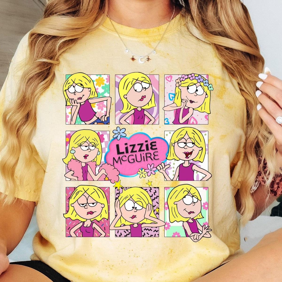 Retro Lizzie Mcguire Emotions Disney Lizzie Shirt 3