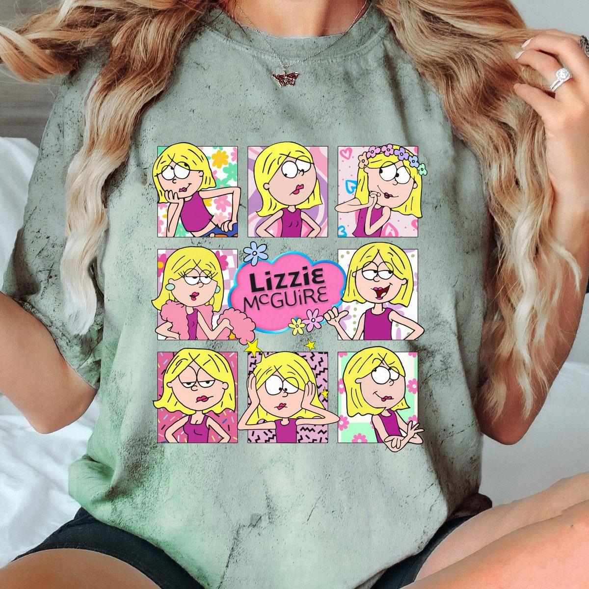 Retro Lizzie Mcguire Emotions Disney Lizzie Shirt 4