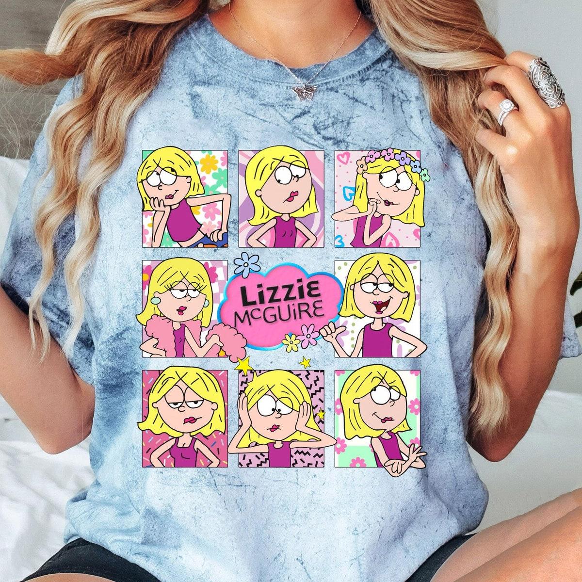 Retro Lizzie Mcguire Emotions Disney Lizzie Shirt 5