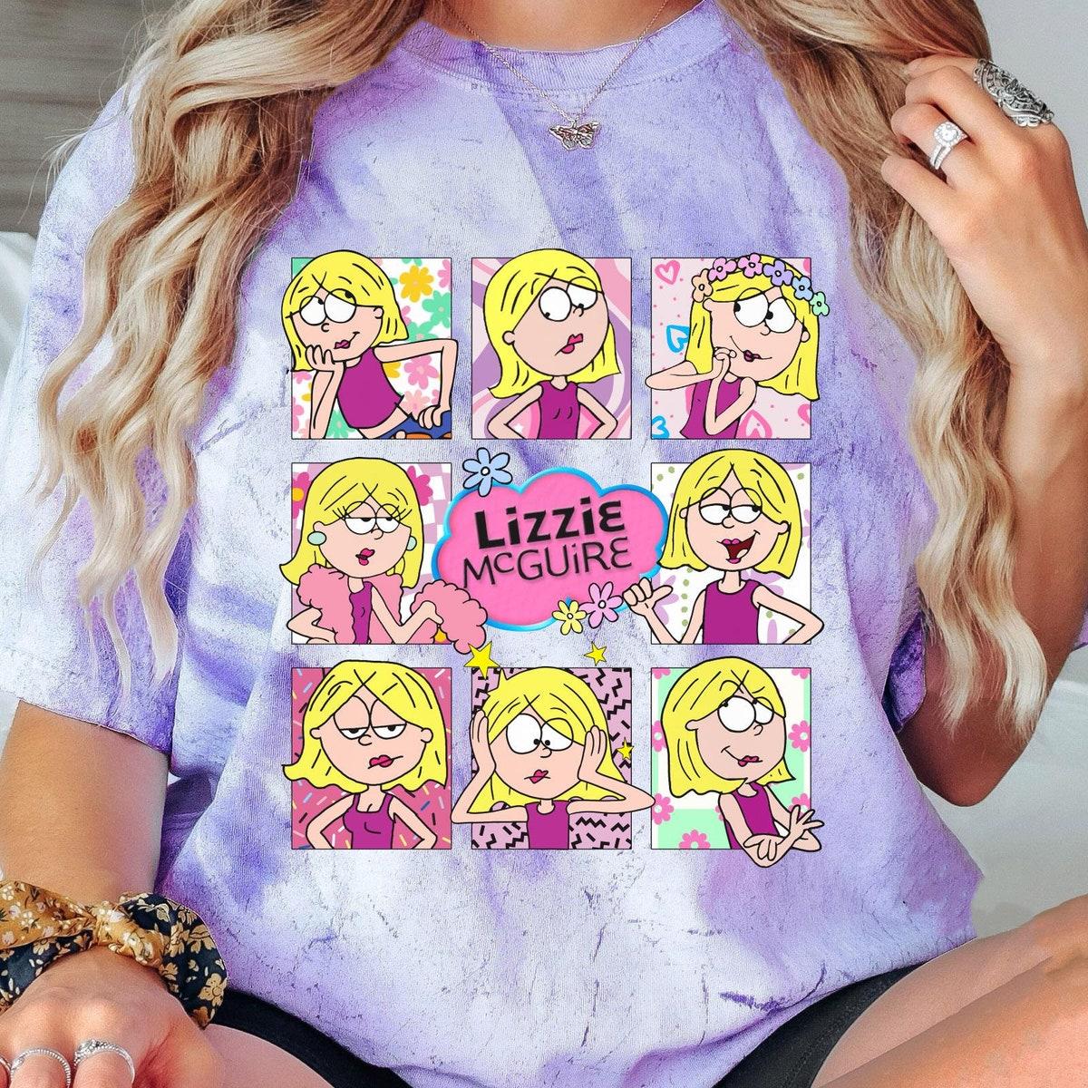 Retro Lizzie Mcguire Emotions Disney Lizzie Shirt 6