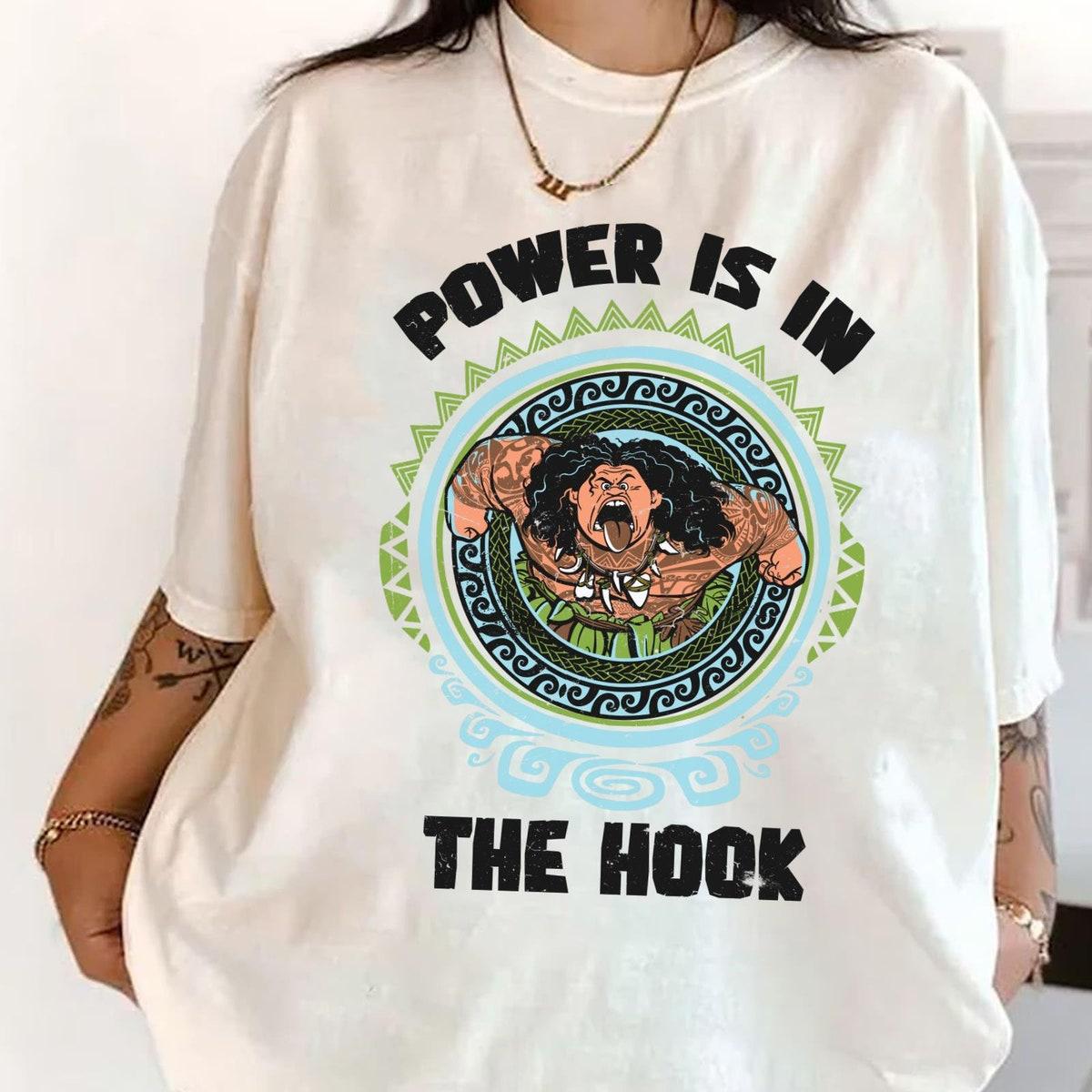 Retro Moana Maui Power Is In The Hook Shirt 4