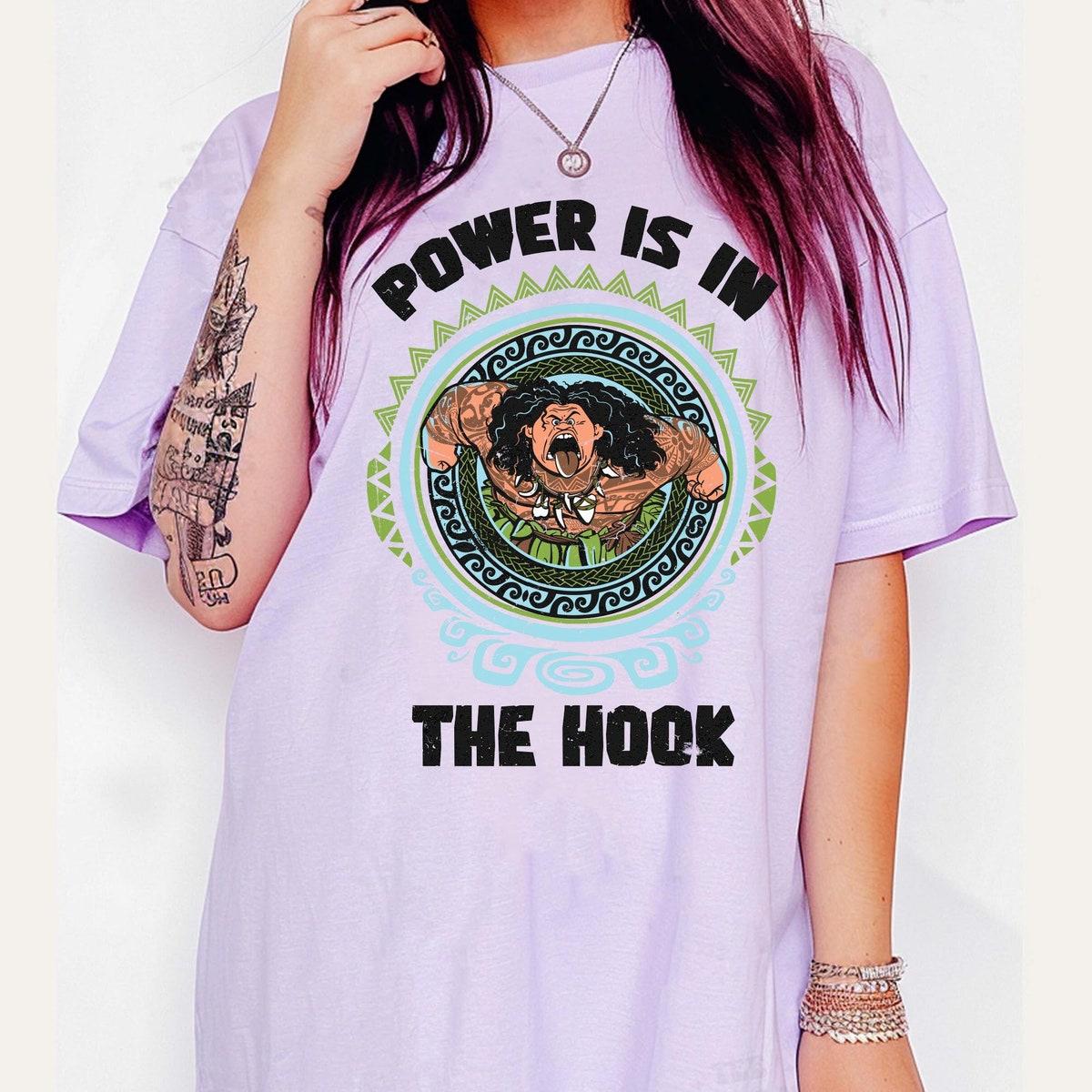 Retro Moana Maui Power Is In The Hook Shirt 5