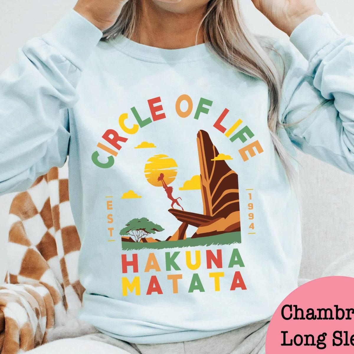 Retro Pride Rock Rafiki Simba Circle Of Life Hakuna Matata Shirt 6