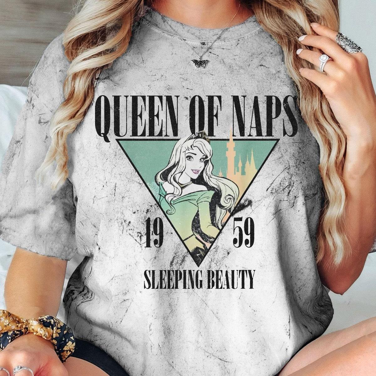 Retro Queen Of Nap 1959 Disney Sleeping Beauty Shirt 4