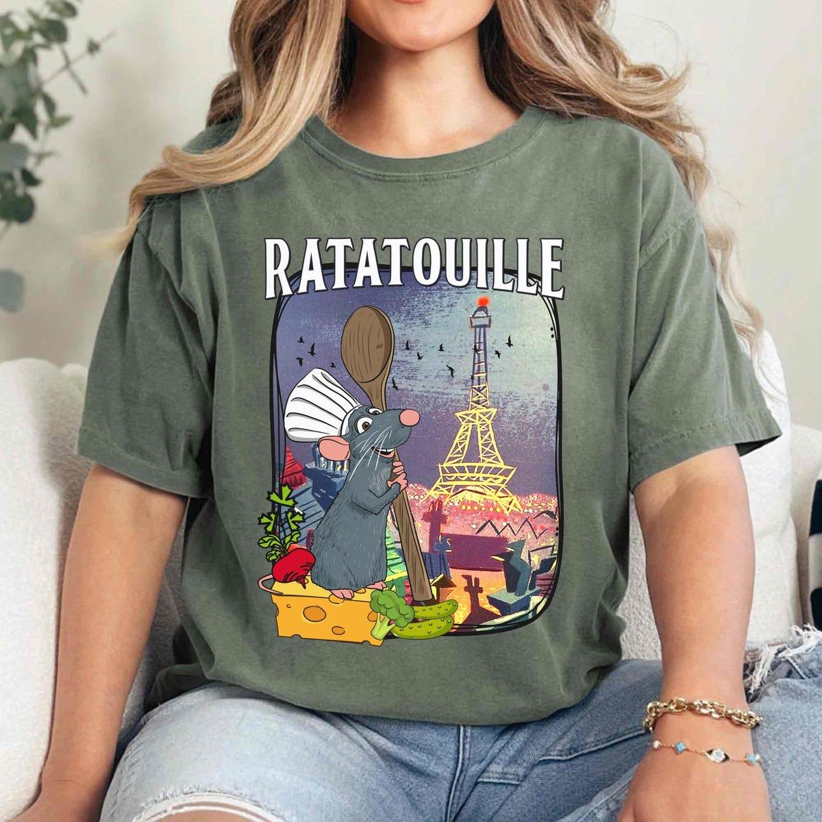 Retro Ratatouille Remy Little Chef Paris Ratatouille Disney Shirt 4