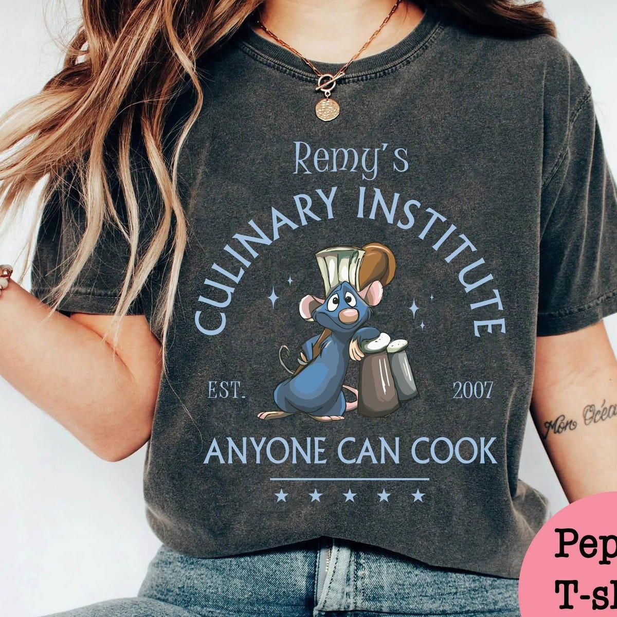 Retro Remy's Culinary Institute Anyone Can Cook Shirt 3