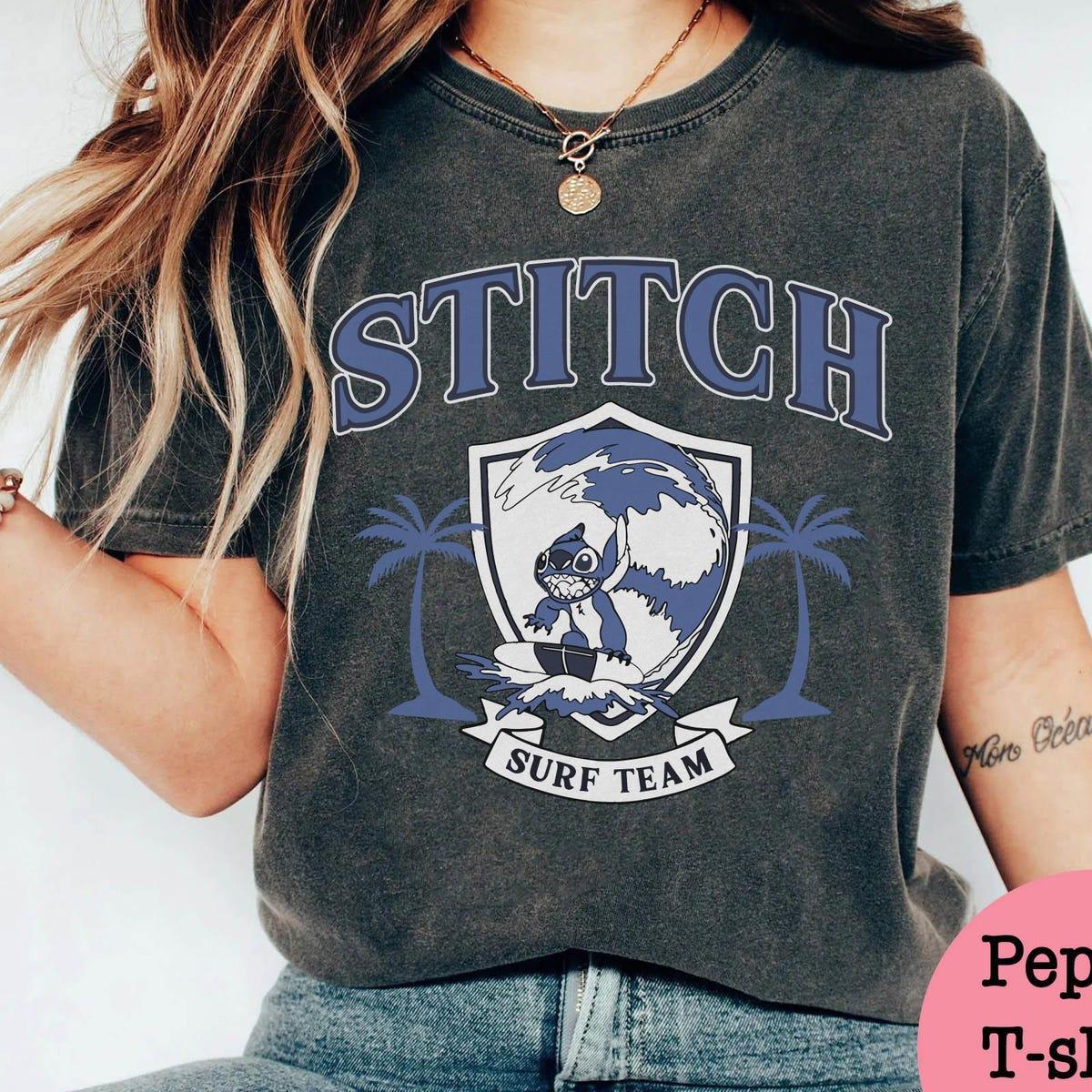 Retro Stitch Surfing On The Beach Surf Team Shirt 4