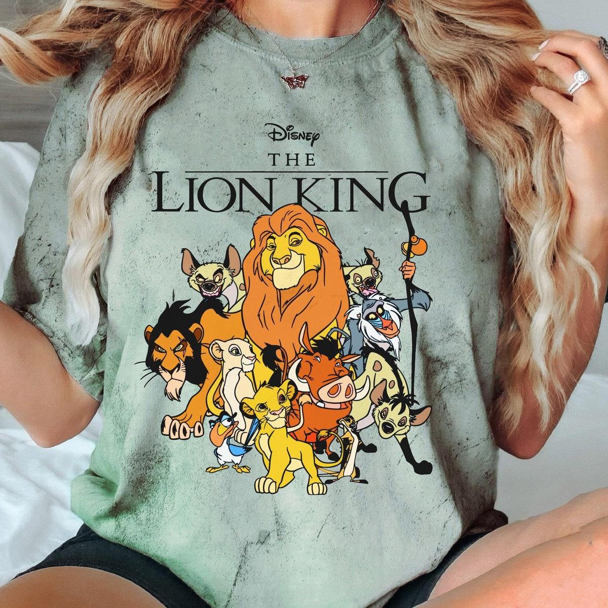 Retro The Lion King Group Characters Blast Shirt 1