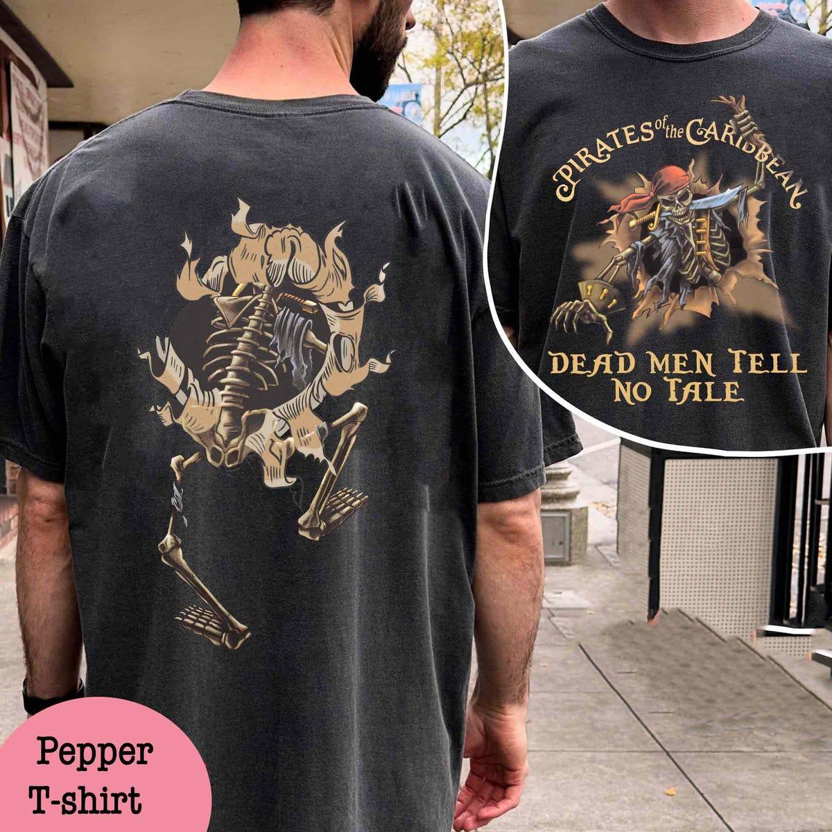 Retro Two Sided Disney Pirates Of The Caribbean Shirt 2