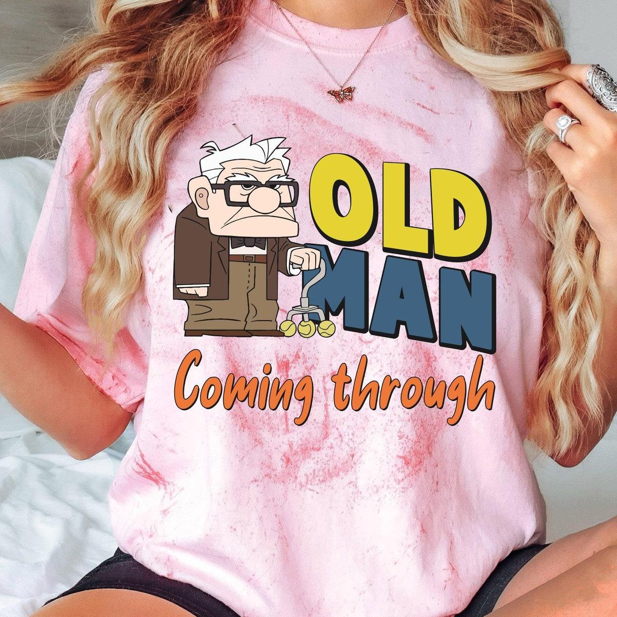 Retro Up Carl Old Man Coming Through Blast Disney Grandpa Shirt 2