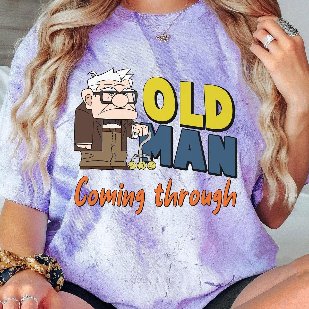 Retro Up Carl Old Man Coming Through Blast Disney Grandpa Shirt 6