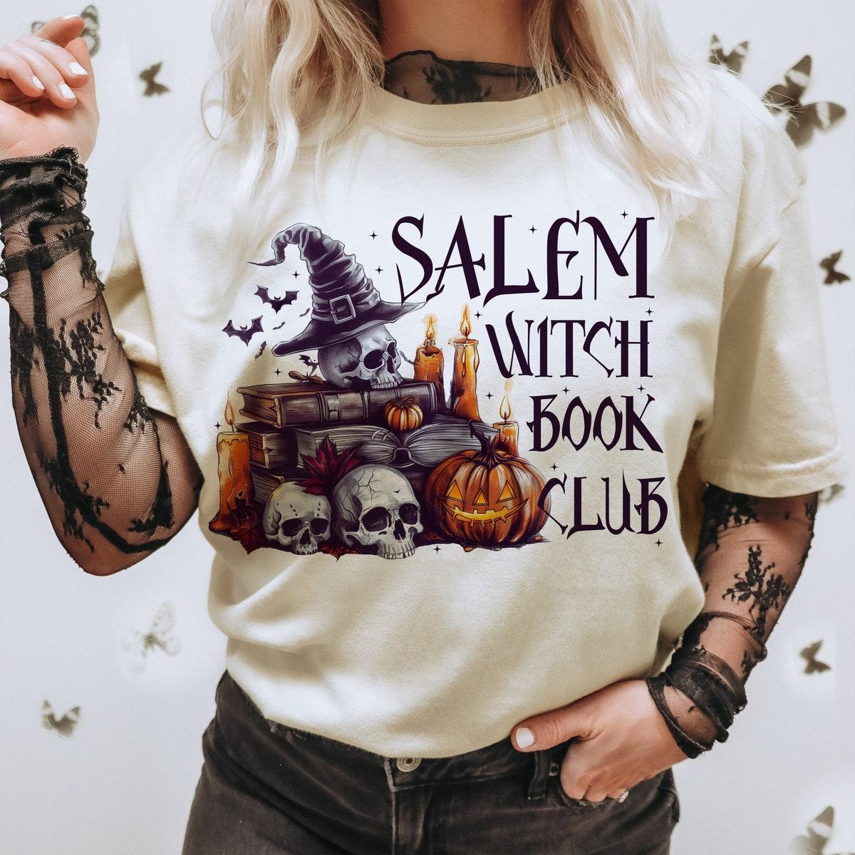 Salem Witch Book Club Halloween Shirt 1