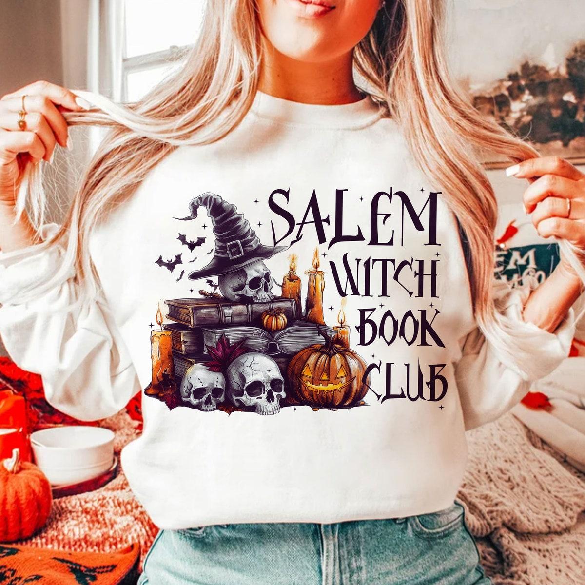 Salem Witch Book Club Halloween Shirt 2