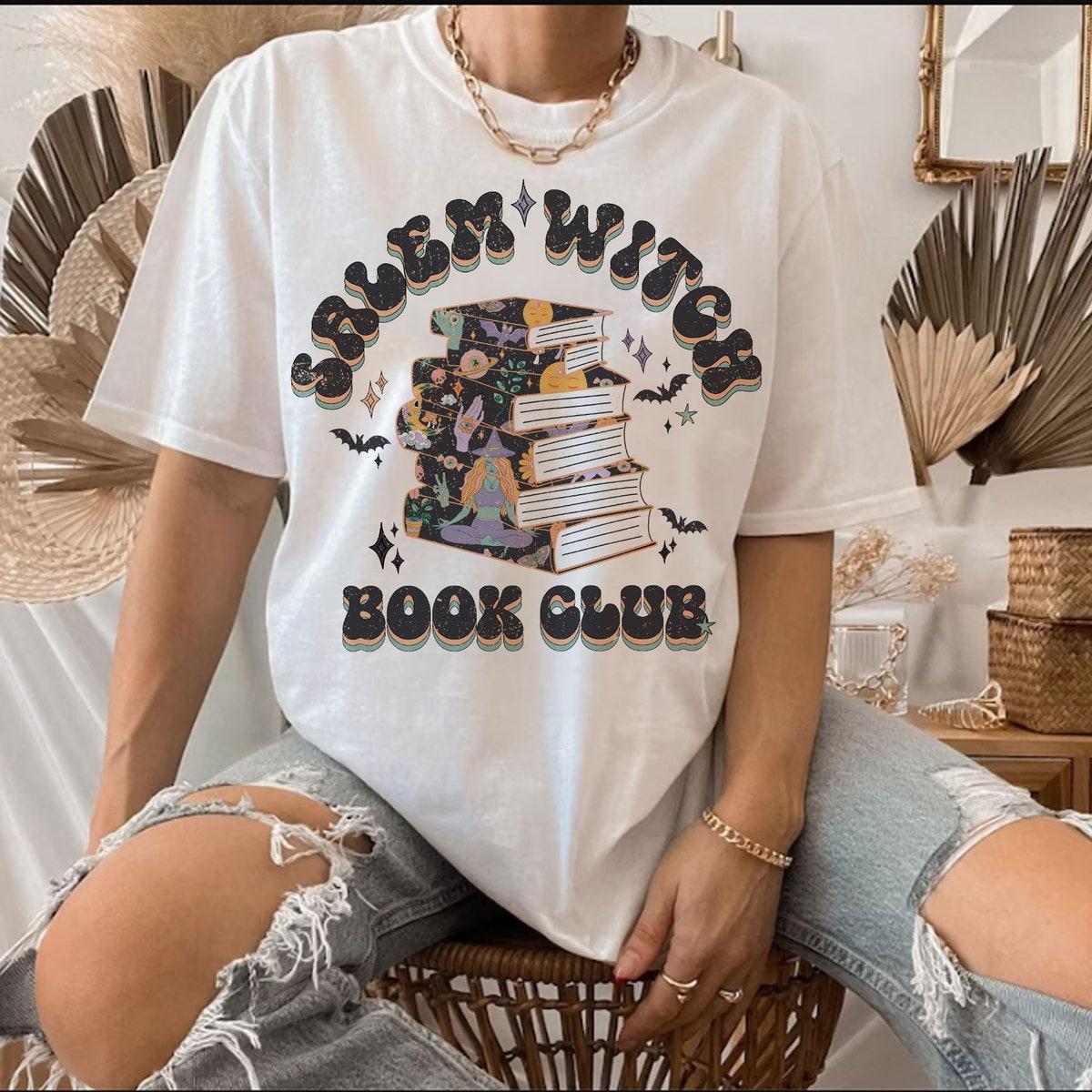 Salem Witch Book Club Halloween Shirt 3