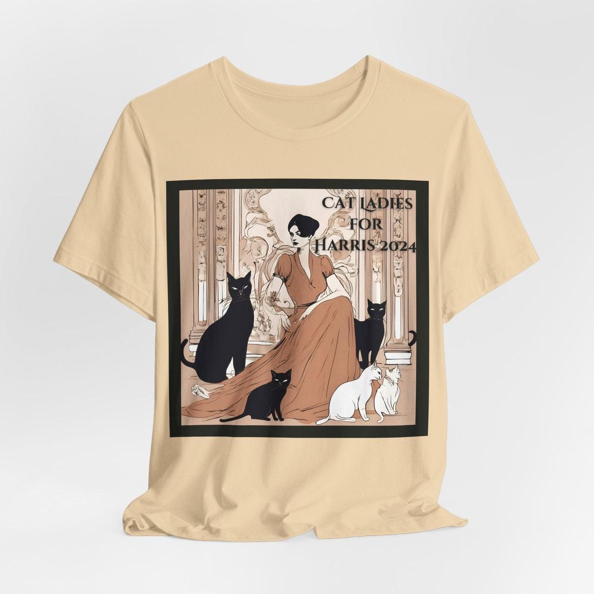 Single Cat Ladies For Harris 2024 Cat Lady Election Shirt 5