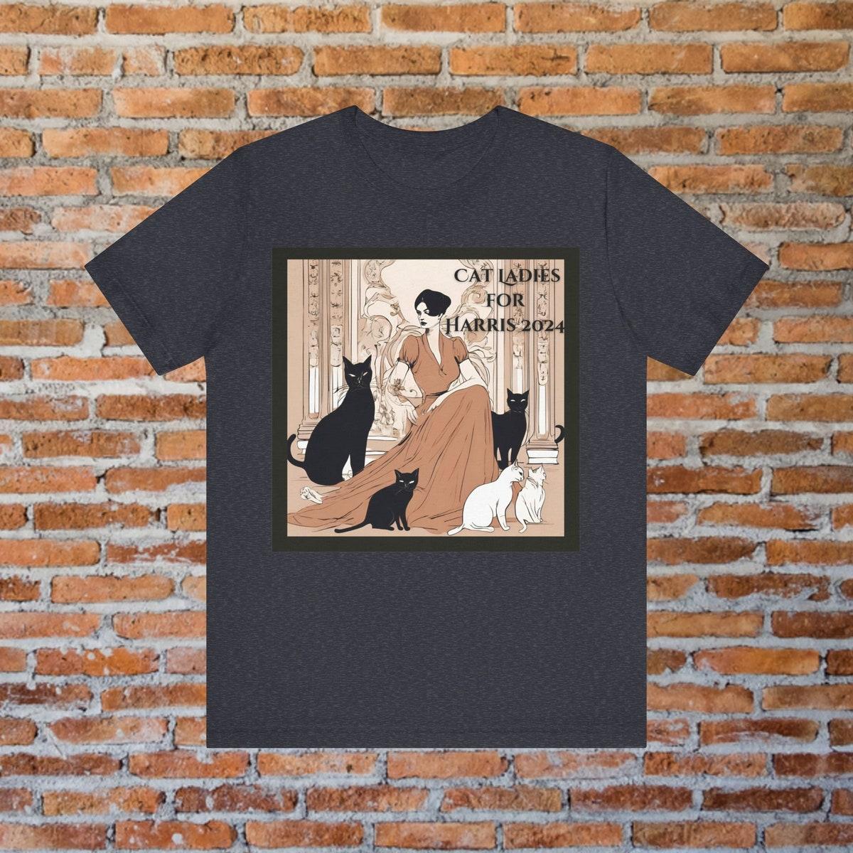 Single Cat Ladies For Harris 2024 Cat Lady Election Shirt 7