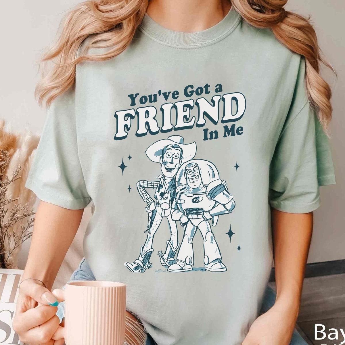 Sketch Art Buzz Lightyear And Woody You've Got A Friend In Me Shirt 1