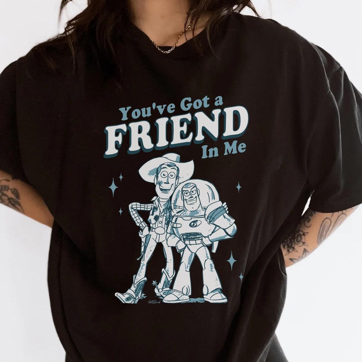 Sketch Art Buzz Lightyear And Woody You've Got A Friend In Me Shirt 4