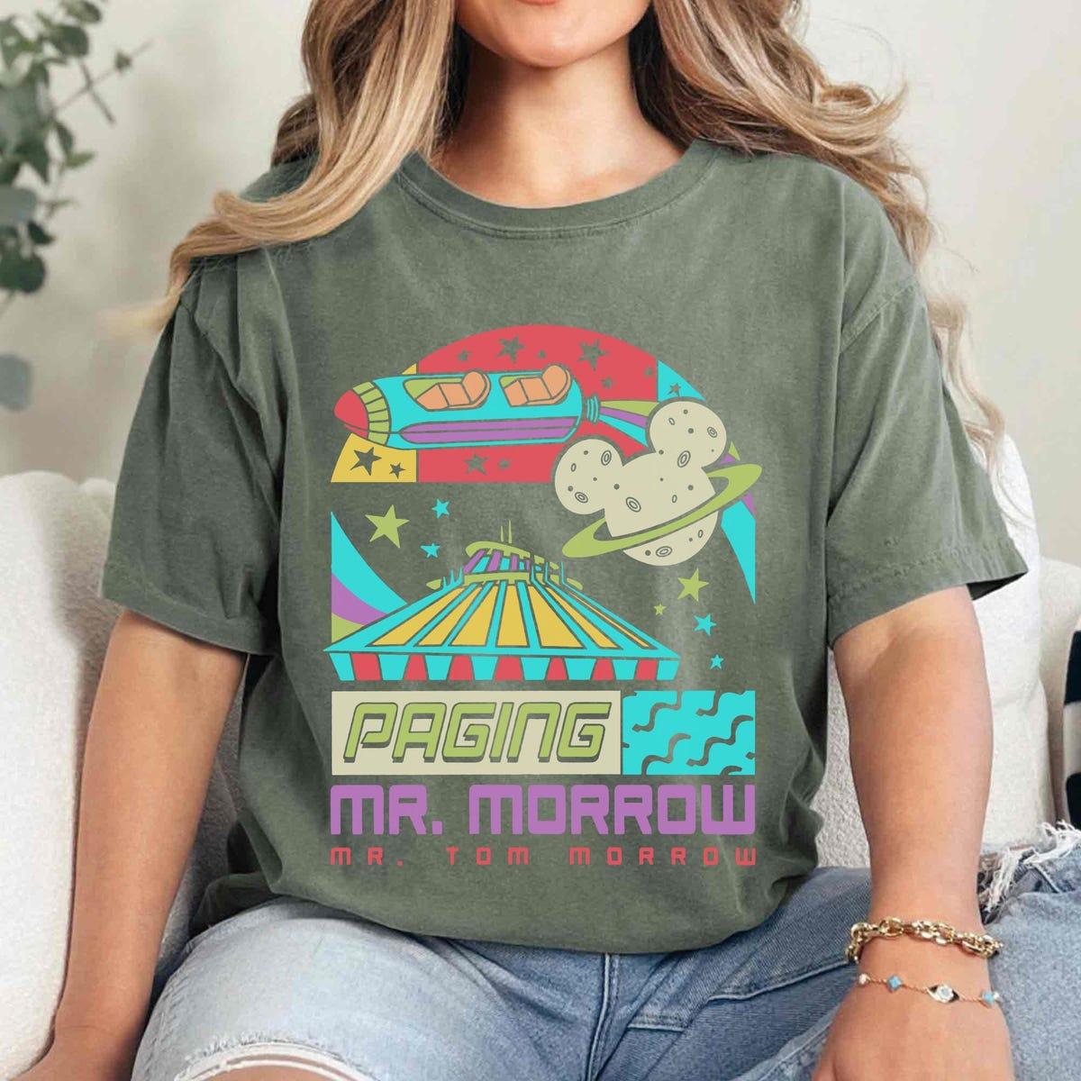 Space Mountain Tomorrowland Paging Mr Morrow Shirt 3