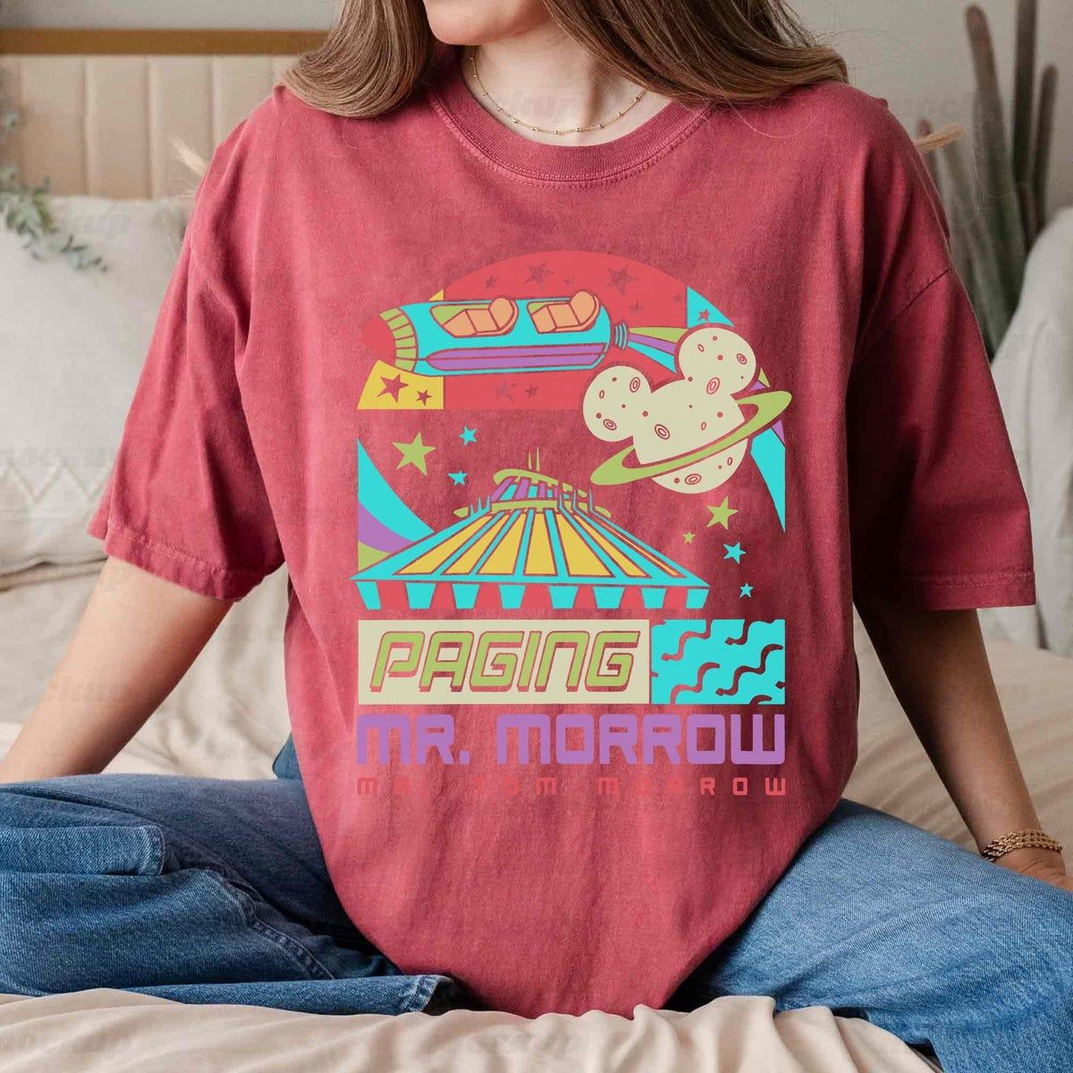 Space Mountain Tomorrowland Paging Mr Morrow Shirt 5