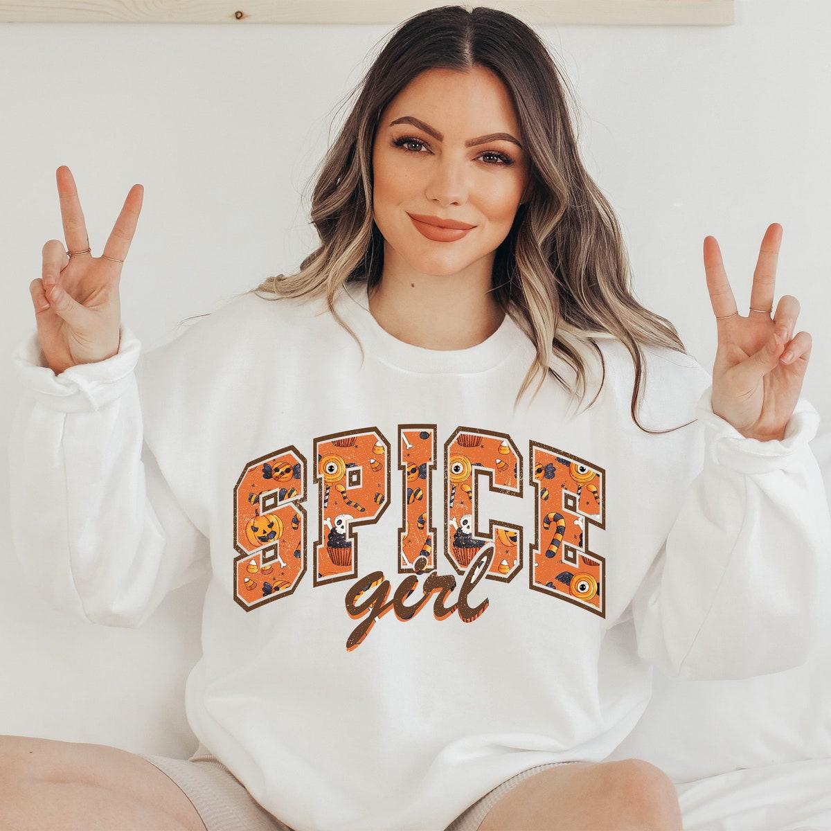 Spice Girl Varsity Pumpkin Shirt 3