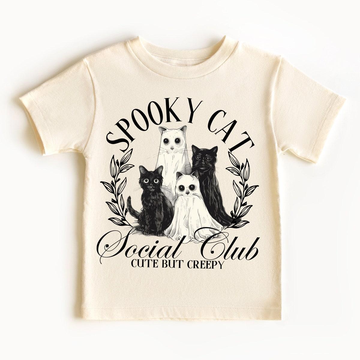 Spooky Cat Ghots Halloween Shirt 1