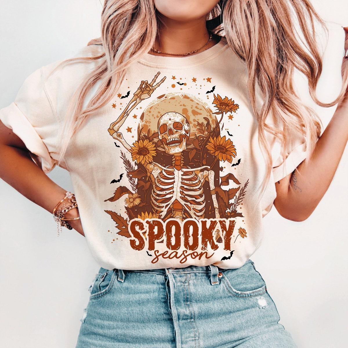 Spooky Season Halloween Skeleton Shirt 1