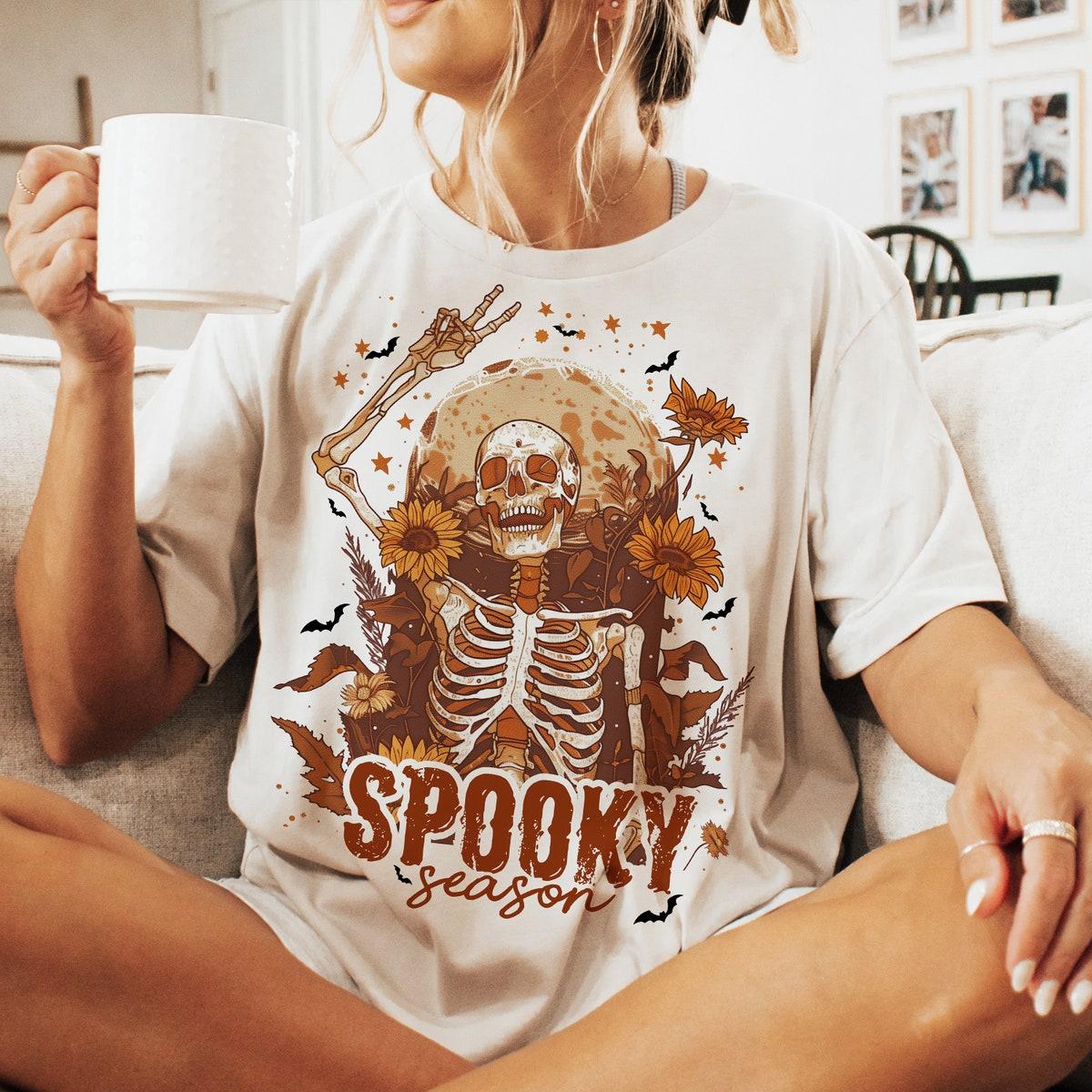 Spooky Season Halloween Skeleton Shirt 2