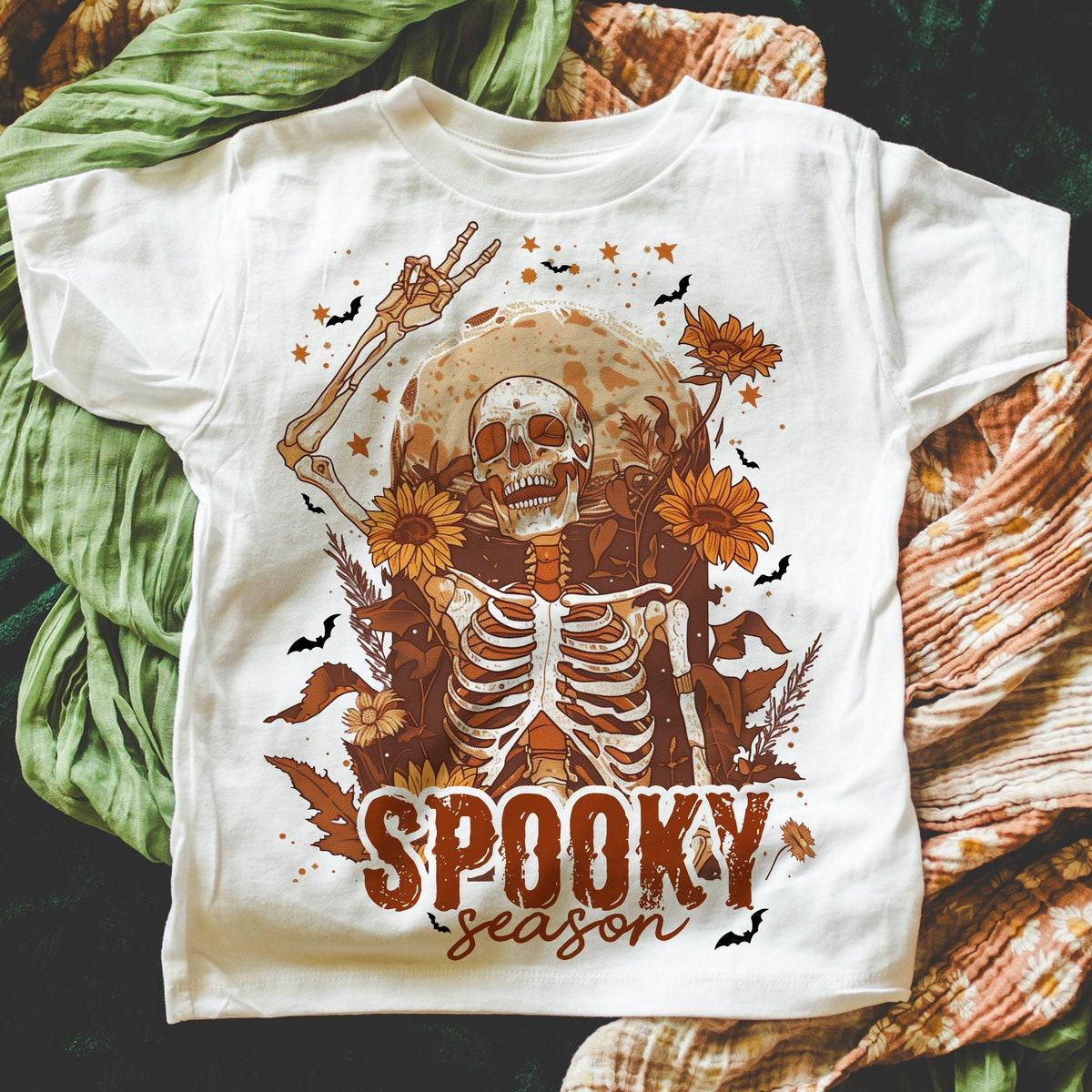 Spooky Season Halloween Skeleton Shirt 3