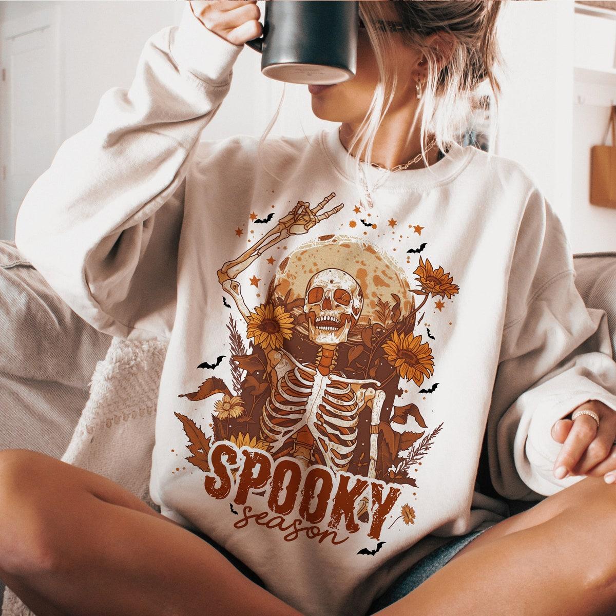 Spooky Season Halloween Skeleton Shirt 4