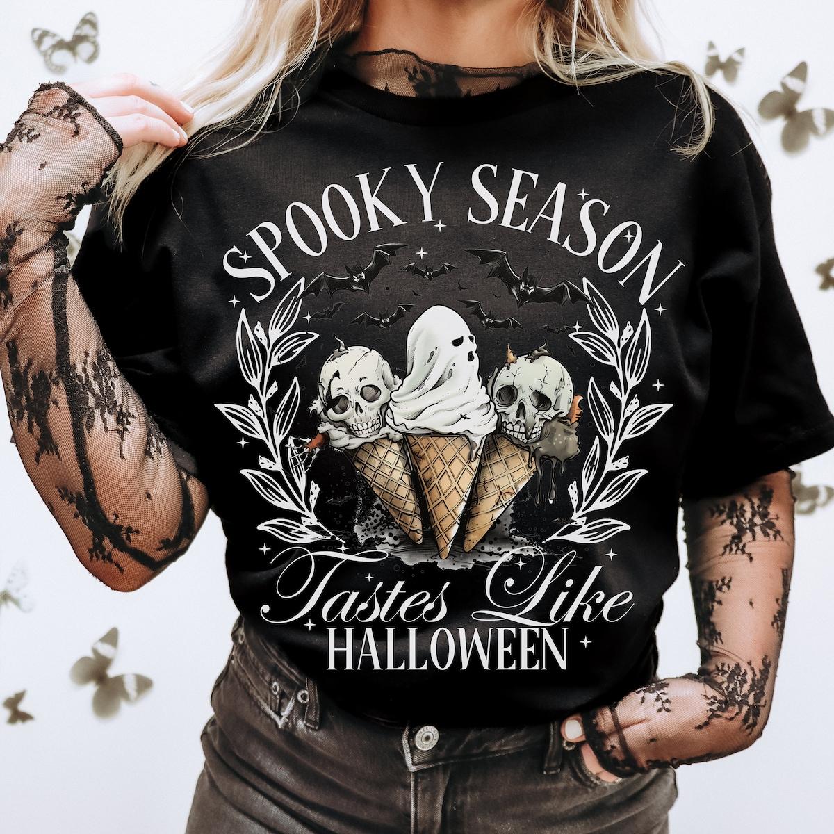 Spooky Season Tastes Like Halloween Shirt 2