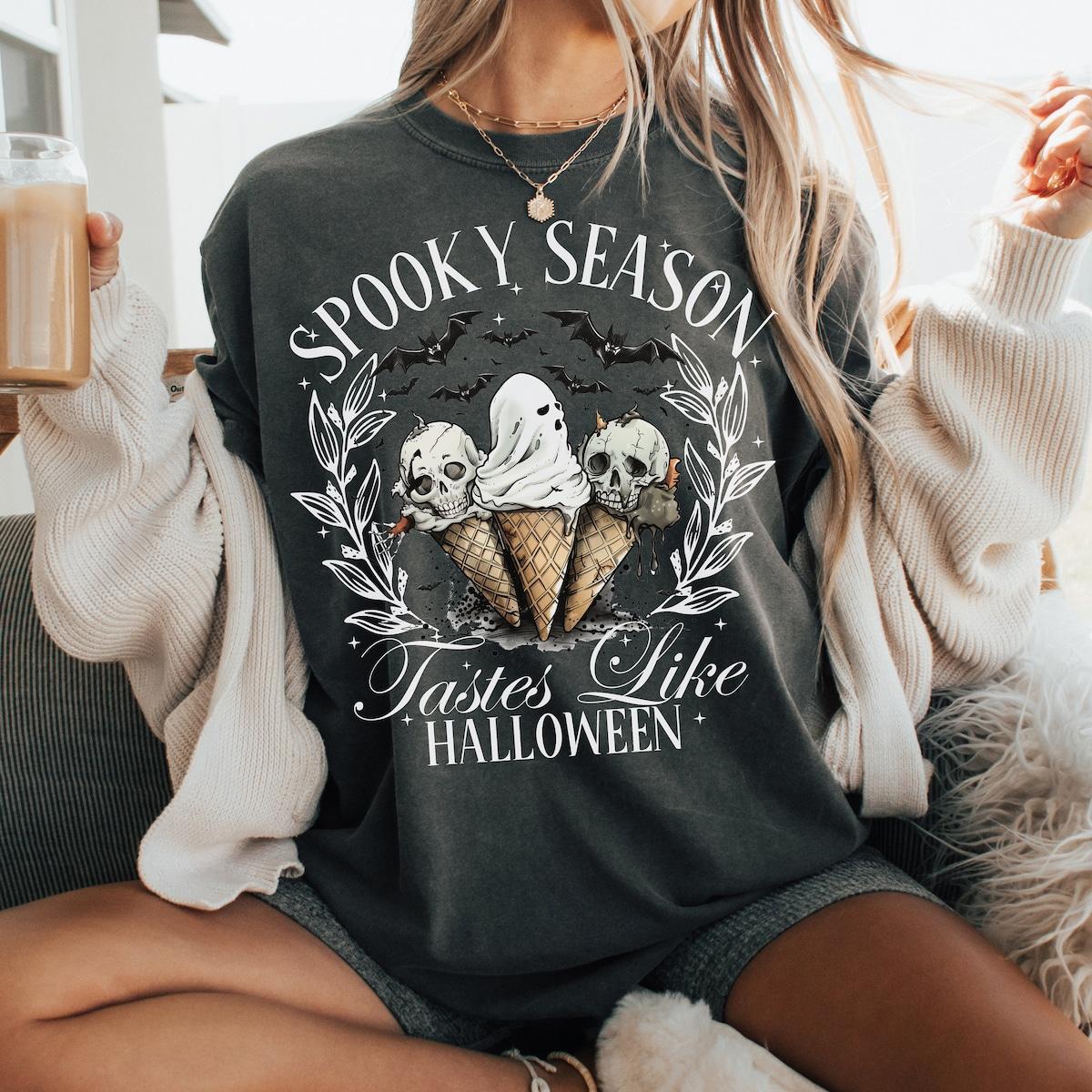 Spooky Season Tastes Like Halloween Shirt 4