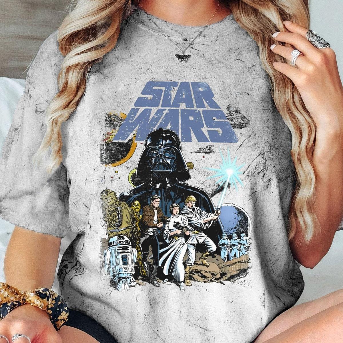 Star Wars A New Hope Darth Vader Han Solo Princess Leia Droids Shirt 4