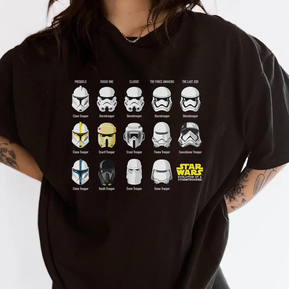 Star Wars Clone Wars Saga Guide Evolution Of A Stormtrooper Shirt 3