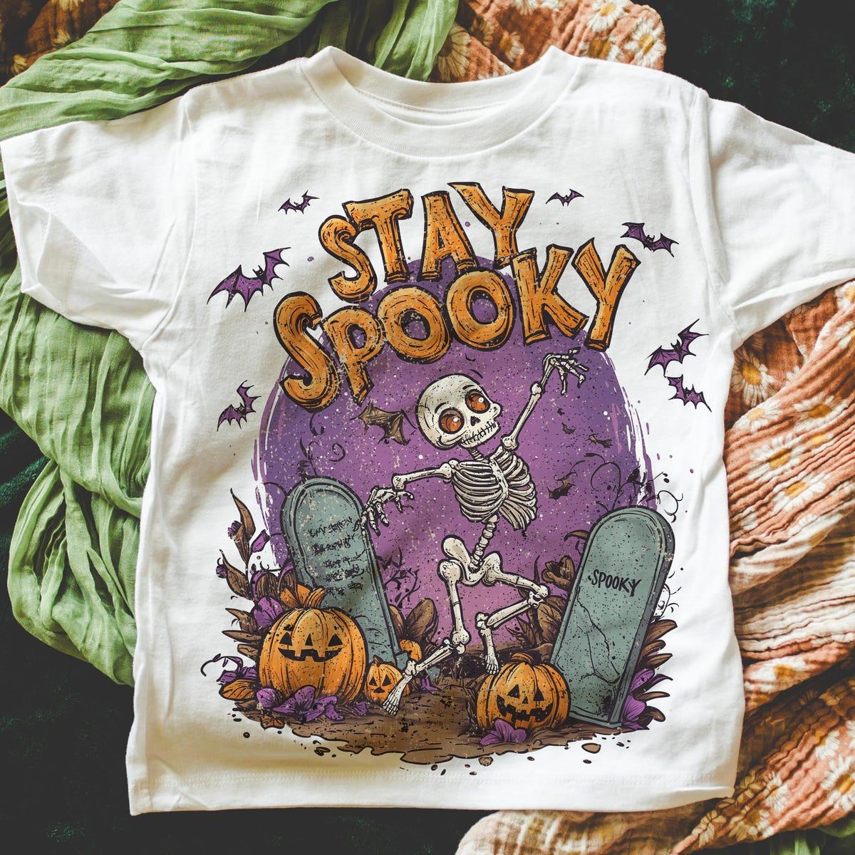 Stay Spooky Halloween Skeleton Shirt 2